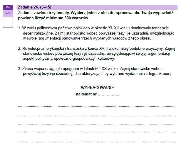 Matura 2023: Historia rozszerzona