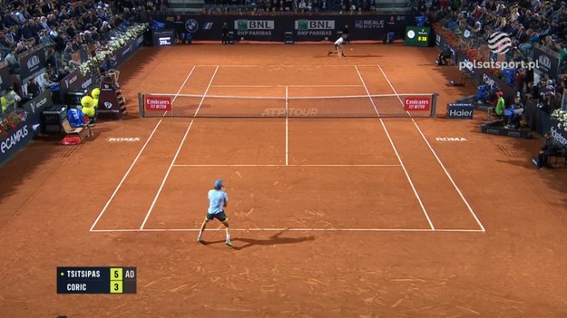 Skrót meczu turnieju ATP w Rzymie Stefanos Tsitsipas - Borna Corić 6:3, 6:4.

W tekście zawarto link serwisu partnerskiego