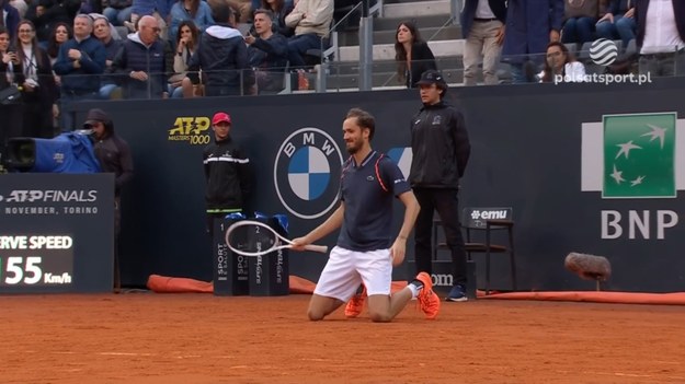 Skrót meczu turnieju ATP w Rzymie Holger Rune - Daniił Miedwiediew 5:7, 5:7.

