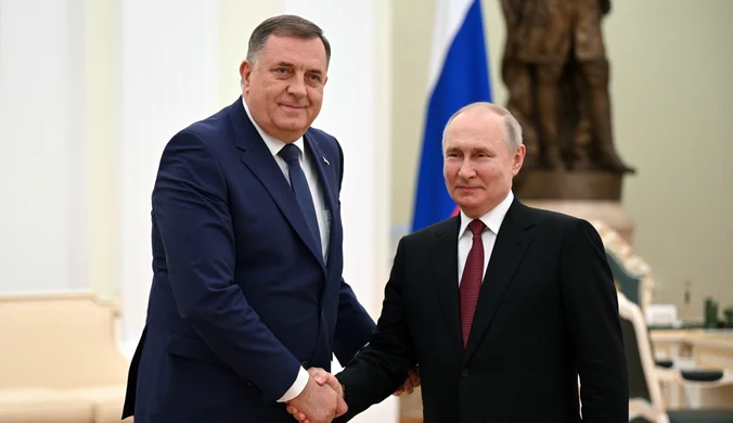 Milorad Dodik na spotkaniu u Putina. To przywódca bośniackich Serbów
