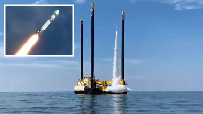 Firma Spaceport pochwaliła się wystrzeleniem pierwszej rakiety z mobilnej platformy morskiej. To nowy rozdział w amerykańskim przemyśle kosmicznym.