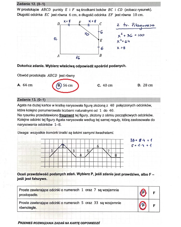 Egzamin ósmoklasisty 2023: Matematyka, arkusz CKE i odpowiedzi 