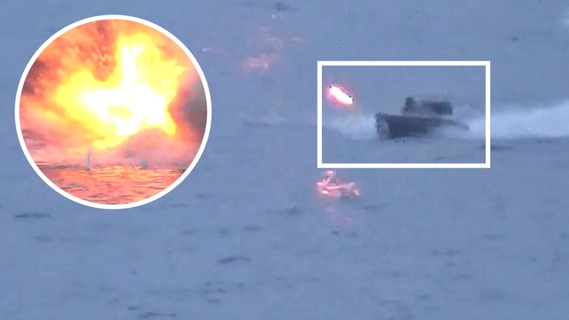 Dziś (24.05) rosyjski okręt zwiadowczy "Iwan Churs" został zaatakowany na Morzu Czarnym przez ukraińskie drony morskie. Rosyjska i ukraińska armia opublikowały materiały filmowe z tej akcji.