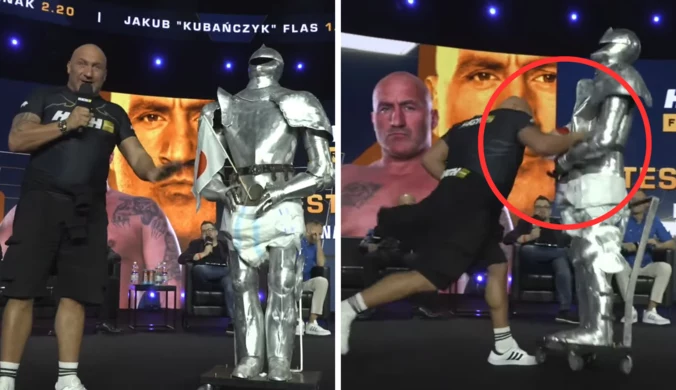 Marcin Najman zrobił show. Padły mocne słowa o Adamku, pokazał jak go zbije