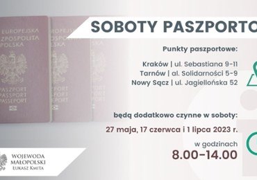 W Małopolsce kolejna "Sobota paszportowa"