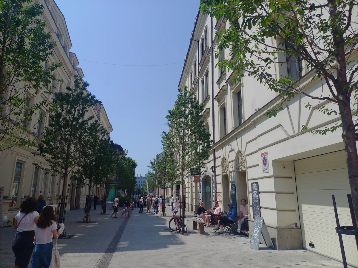 Dziś oficjalnie otwarta została Zielona Krupnicza. Po rewitalizacji część ulicy stała się przestrzenią rekreacyjną z ławkami i rabatami, w których posadzone zostały krzewy wierzby purpurowej oraz czereśnie ptasie, a tuż przy murach kamienic różowe malwy.

