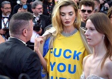 Mocny przekaz modelki w Cannes. Zwróciła się do Putina