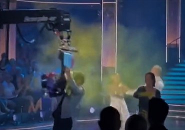 Aktywiści zakłócili taneczny show w telewizji. Pokonał ich operator kamery