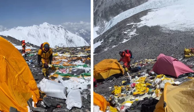 Everest zamienia się w śmietnisko. Alpinista pokazał, jak wygląda krajobraz