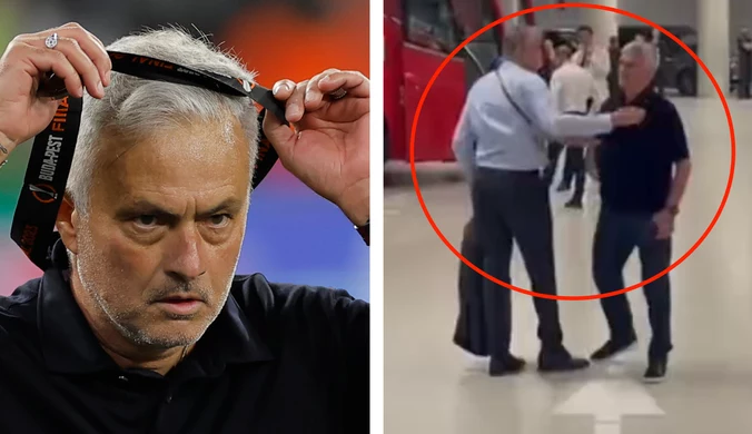 Jose Mourinho "odleciał" po finale LE, puściły hamulce. Wszystko nagrała kamera. Bezpardonowy atak