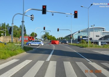 Wypadek motocyklisty w Bielsku-Białej. Nie żyje 32-letni mężczyzna