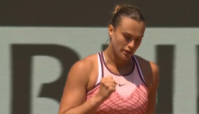 Roland Garros: Kamilla Rachimowa - Aryna Sabalenka. SKRÓT. WIDEO