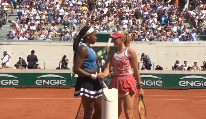Roland Garros: Mirra Andriejewa - Coco Gauff. SKRÓT. WIDEO