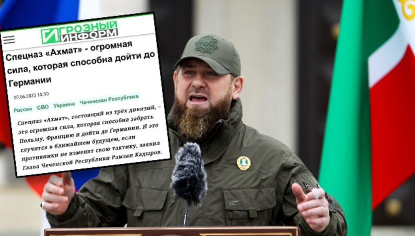 Kadyrow grozi "zajęciem Polski, Francji i Niemiec". Postawił warunek