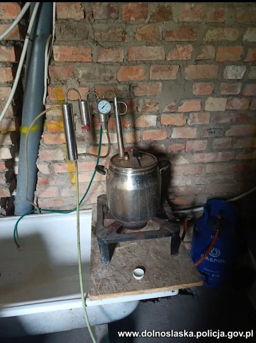 Za nielegalną produkcję alkoholu i posiadanie tytoniu bez akcyzy odpowie 61-latek z powiatu kłodzkiego. Policjanci zabezpieczyli u niego m.in. aparaturę do produkcji alkoholu, sześć beczek zacieru i 6 litrów gotowego trunku. Mężczyzna tłumaczył, że to wszystko na jego potrzeby, a tytoń znalazł na śmietniku.

