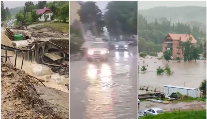 Powódź w obwodzie lwowskim. Zalane domy i ulice, ewakuowano mieszkańców