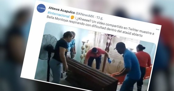 Uznana za zmarłą w miejscowym szpitalu 76-letnia kobieta z miasta Babahoyo w Ekwadorze ocknęła się po pięciu godzinach spędzonych w zamkniętej trumnie. Udało jej się zastukać w wieko. Dźwięk usłyszał syn Belli Montoyi i uwolnił matkę. Na nagraniu umieszczonym w internecie widać scenę otwierania trumny.