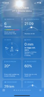 /Zrzut ekranu/Aplikacja Pogoda /materiał zewnętrzny