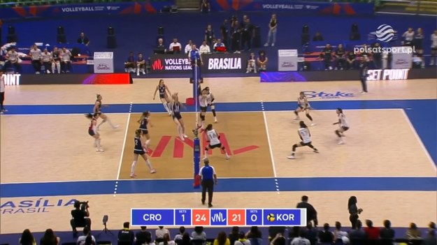 Skrót meczu Korea Południowa - Chorwacja 0:3 (23:25, 21:25, 14:25).