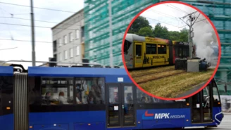 Wrocław: Kolizja tramwaju z kosiarką. Utrudnienia w ruchu
