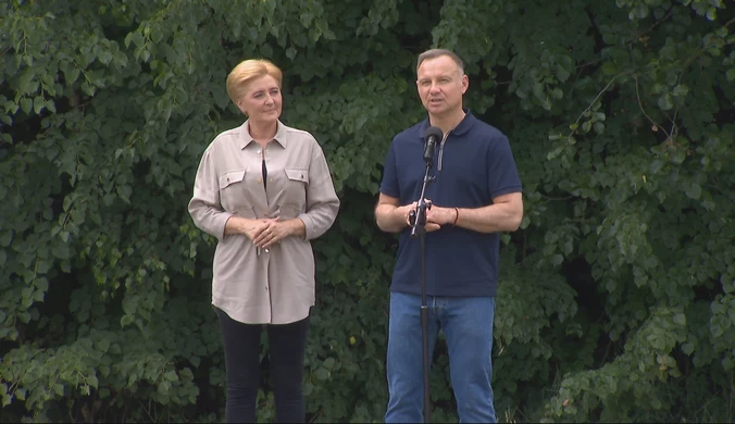 Prezydent Andrzej Duda i pierwsza dama wzięli udział w akcji "sprzątaMY"
