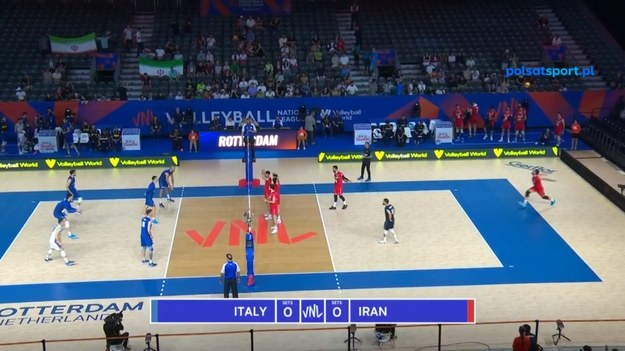 Skrót meczu Ligi Narodów siatkarzy 2023 Iran – Włochy 0:3 (19:25, 16:25, 24:26).

