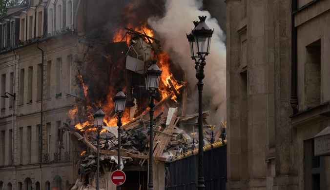 Potężna eksplozja gazu w Paryżu. Budynki w ogniu, trwa akcja służb