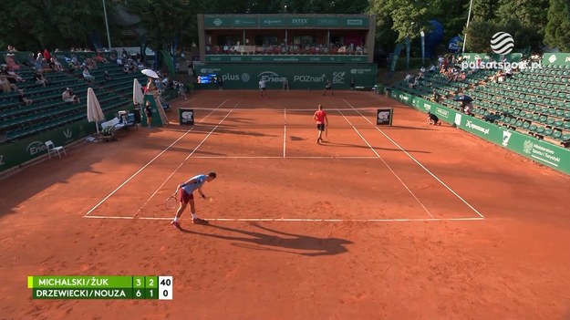 Skrót meczu ćwierćfinału debla ATP Challengera w Poznaniu Daniel Michalski/ Kacper Żuk - Karol Drzewiecki/ Petr Nouza 3:6, 4:6.

