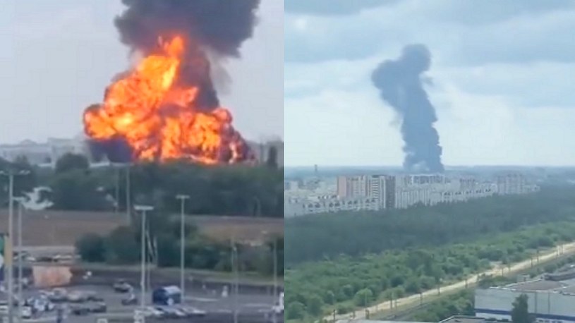 Rosyjska armia dokonała ataku rakietowego na własne składy paliw w mieście Woroneż, leżącym na trasie na Moskwę. Tuż po tym wybuchła panika wśród mieszkańców.