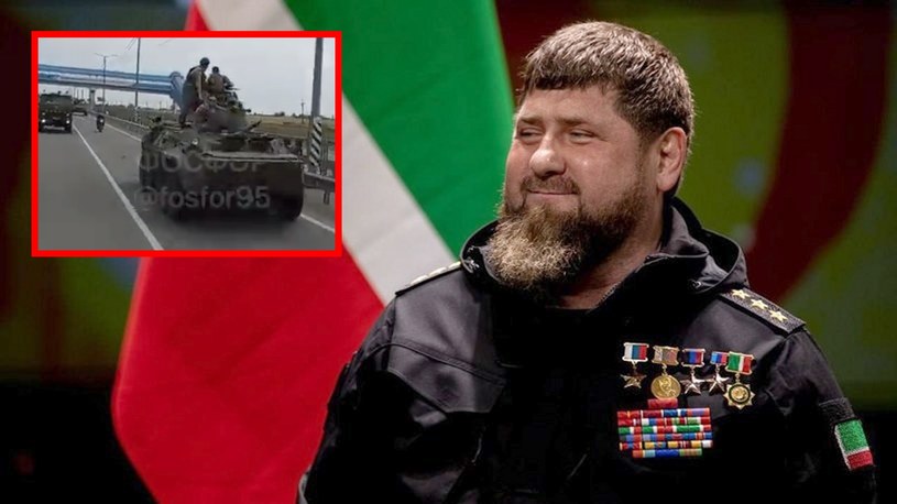 W mediach społecznościowych pojawiły się pierwsze filmy, na których widoczne są w okolicach Rostowa wozy opancerzone należące do bojowników Achmat, czyli czeczeńskiej armii Ramzana Kadyrowa.