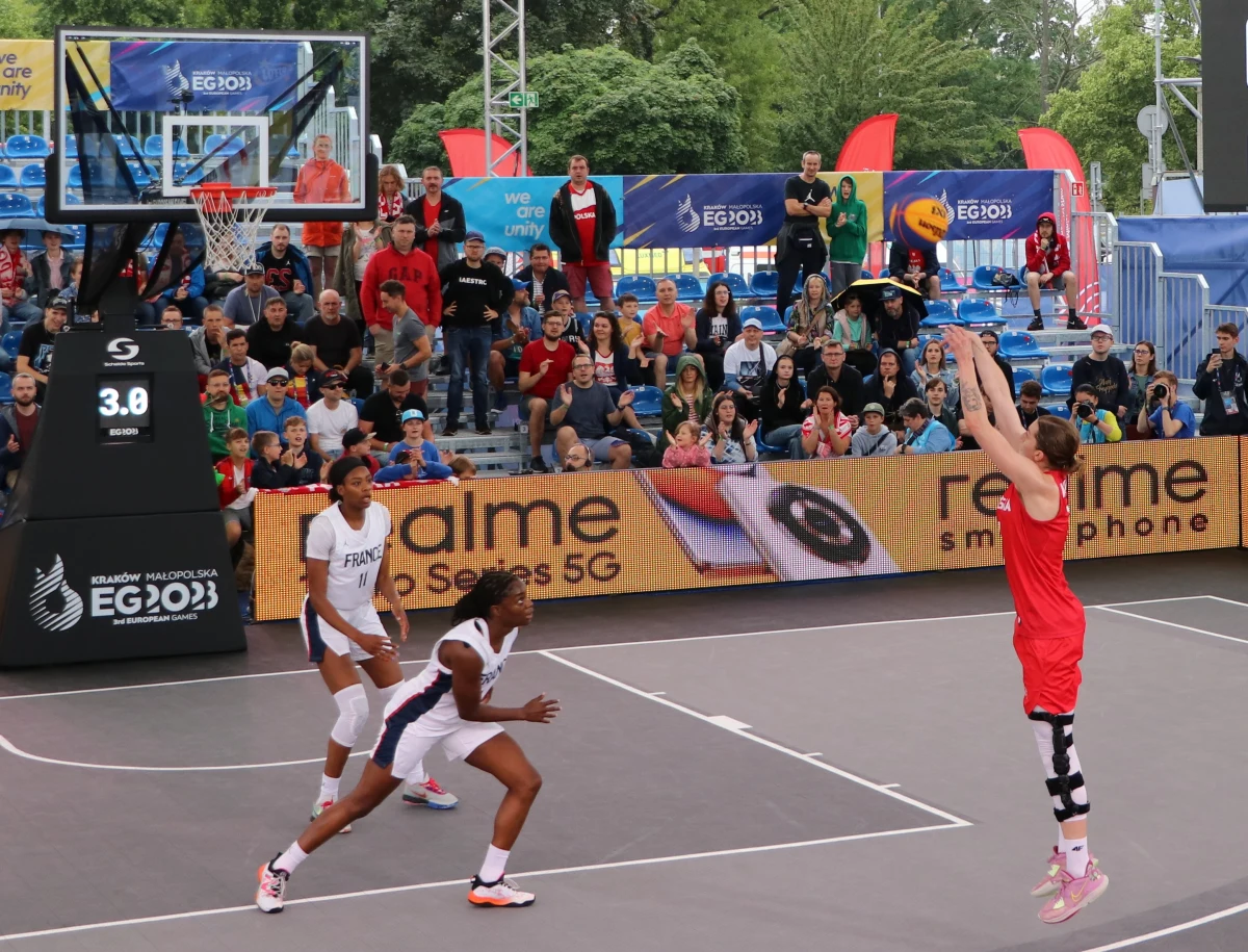 Polskie koszykarki 3x3 odpadły z Igrzysk Europejskich Kraków-Małopolska 2023. W ćwierćfinale przegrały z wicemistrzyniami świata Francuzkami 10:19.