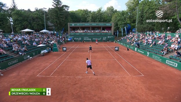 Skrót meczu finałowego challengera Enea Poznań Open Karol Drzewiecki/ Petr Nouza - Ariel Behar/ Adam Pavlasek 7:6 (7-2), 7:6 (7-2).

