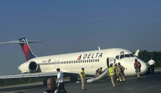 USA: Samolot wylądował bez wysuniętego podwozia