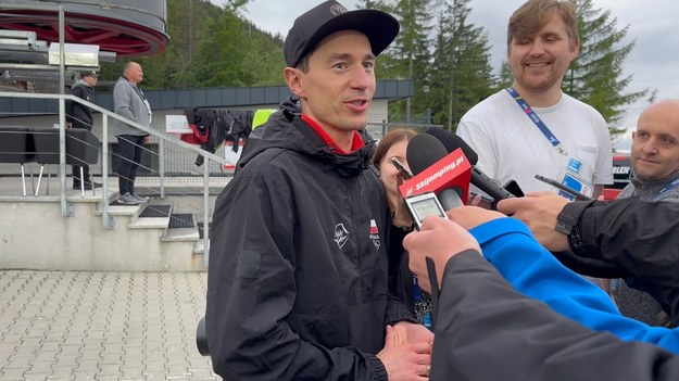 Kamil Stoch żartuje na temat pogody w Zakopanem. 