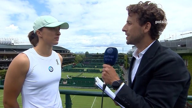 Rozmowa z Igą Świątek przed rozpoczęciem Wimbledonu.