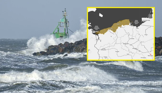 Niebezpieczna pogoda nad Bałtykiem. Wydano ostrzeżenia dla turystów