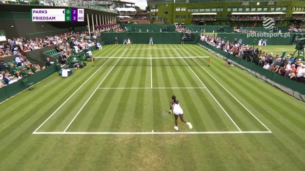 Skrót meczu Wimbledonu Alycia Parks - Anna-Lena Friedsam.