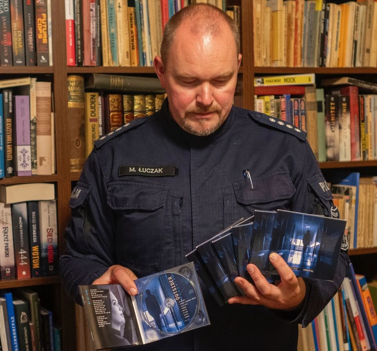 Nadkomisarz dr Marek Łuczak z Komendy Wojewódzkiej Policji w Szczecinie wydał płytę Outsider - Immortal. Wszystko po to, by wesprzeć leczenie 4-letniego chłopca Olka Brucha, chorego na ostrą białaczkę limfoblastyczną typu B. Olek, jest synem asp. szt. Dariusza Brucha, z-cy dyżurnego Komisariatu Policji Szczecin-Śródmieście.