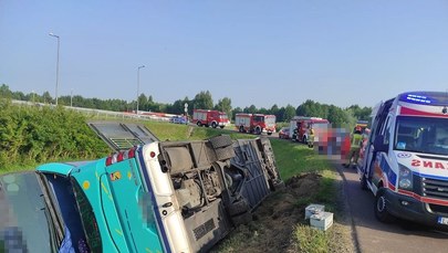 Wypadek autokaru na Lubelszczyźnie, wiele osób rannych 