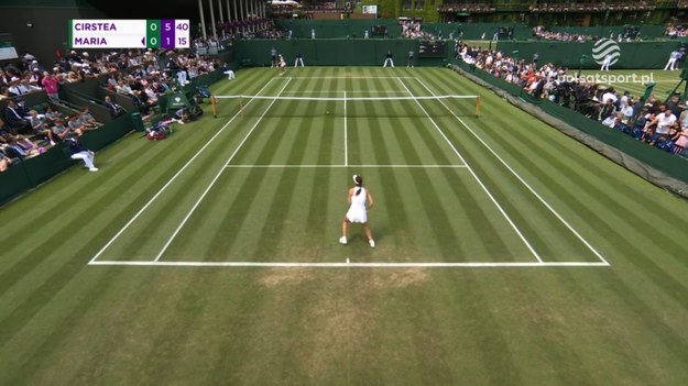 Skrót meczu Wimbledonu Sorana Cirstea - Tatjana Maria.