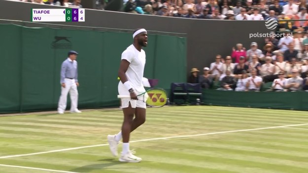 Skrót meczu Wimbledonu Frances Tiafoe - Yibing Wu.