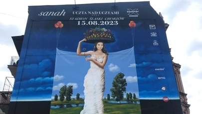 Spektakularny mural powstał w Katowicach z okazji koncertu sanah