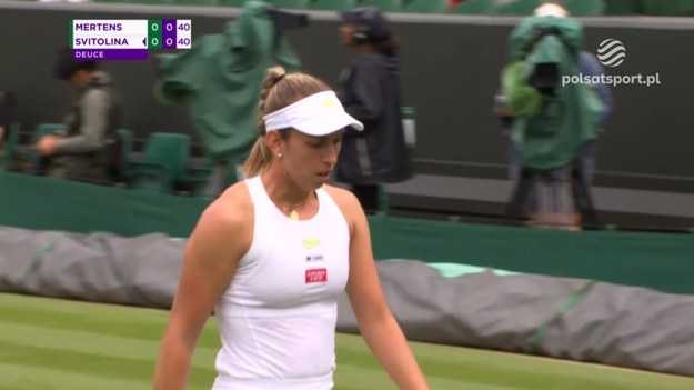 Skrót meczu Wimbledonu Elise Mertens - Elina Switolina.
