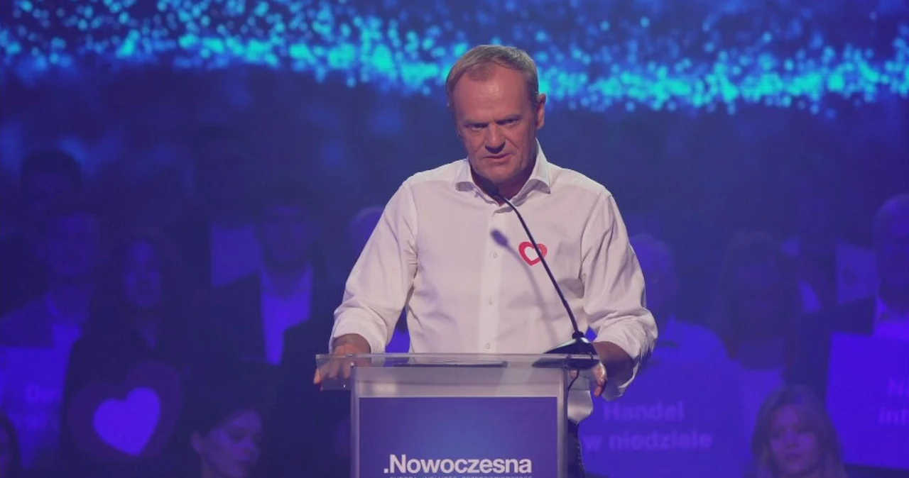 Donald Tusk na konwencji Nowoczesnej