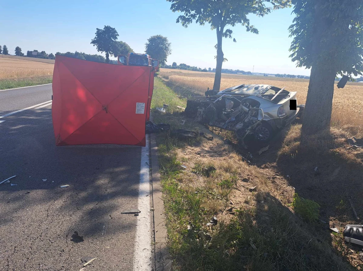 23-letni kierowca samochodu osobowego zginął w wypadku w miejscowości Mikołajewo koło Płocka na Mazowszu. Kierujący autem mężczyzna zderzył się z ciężarówką.