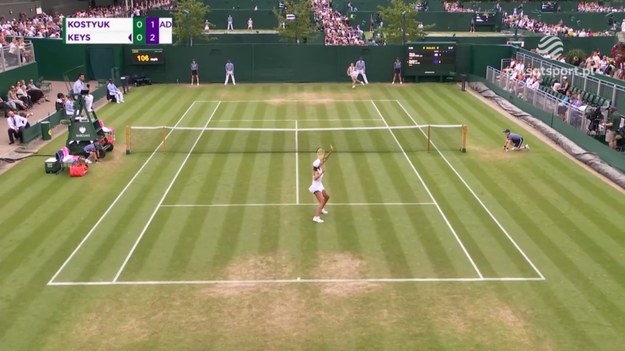 Skrót meczu Wimbledonu Marta Kostiuk - Madison Keys.
