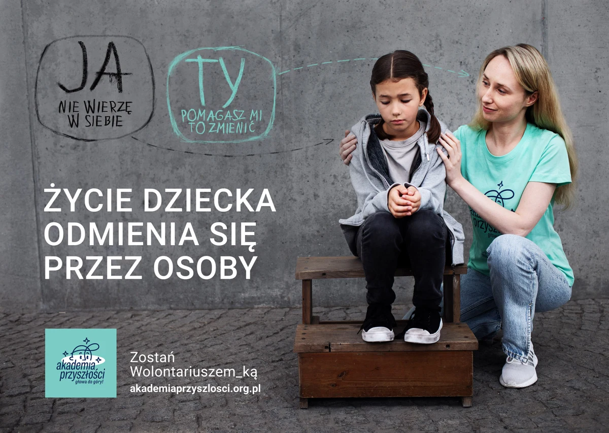 Życie wielu dzieci w Polsce wymaga zmian, ale nie wydarzą się one same. Wieloletnie działanie Akademii Przyszłości dowodzi, że życie dziecka odmienia się przez osoby – wolontariuszy i wolontariuszki, którzy poświęcają podopiecznemu czas i uwagę. 5 lipca ruszyła rekrutacja wolontariuszy do ogólnopolskiego programu społecznego, który co roku pomaga ok. 2000 dzieci z niskim poczuciem własnej wartości. Kandydaci na wolontariuszy w Akademii mogą zgłaszać się za pośrednictwem formularza na stronie www.akademiaprzyszłości.org.pl.