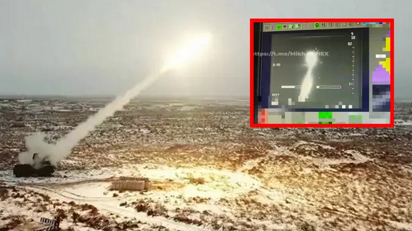 W rosyjskich mediach społecznościowych pojawił się bardzo ciekawy materiał filmowy, na którym uwieczniono moment namierzenia i zniszczenia brytyjskiego superpocisku Storm Shadow przez system obrony powietrznej Pancyr-S.
