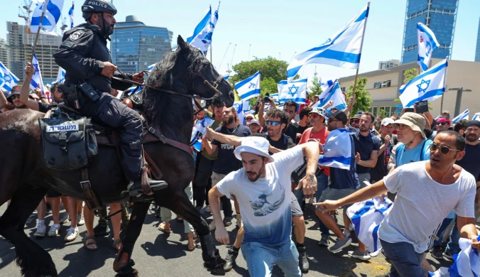 Gwałtowne protesty w Izraelu. Demonstranci paraliżują kraj