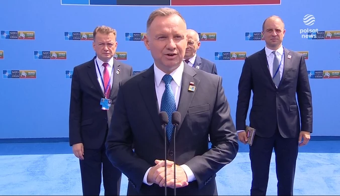 Szczyt NATO w Wilnie. Prezydent Andrzej Duda: Musimy być jednością, dbamy o interesy Ukrainy